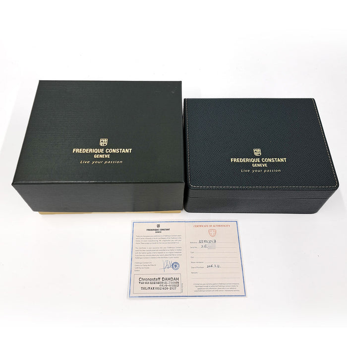 FREDERIQUE CONSTANT  
经典心跳日期款  
附带盒子和保卡
