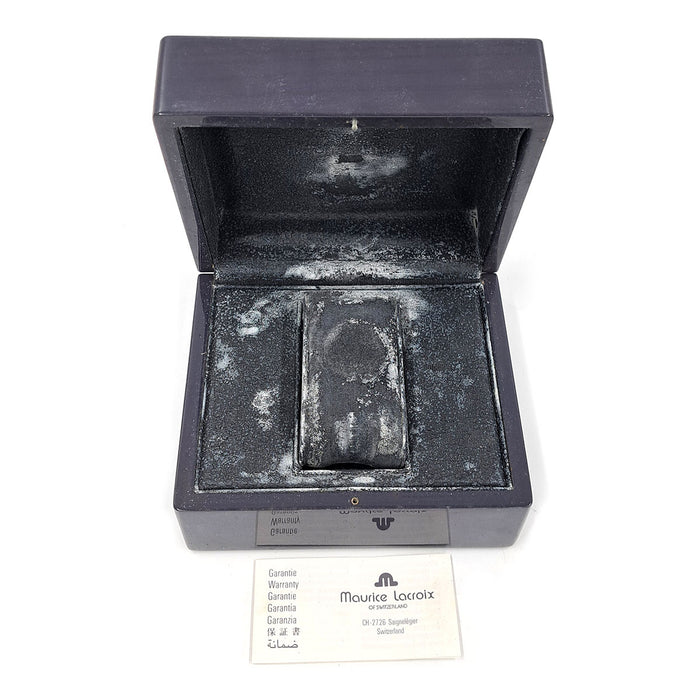 MAURICE LACROIX 
ムーンフェイズ クロノグラフ パワーリザーブ 
箱ギャラ付