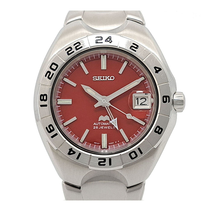 SEIKO 
SUS Mecha SUS GMT limited model red dial overhauled 
with box