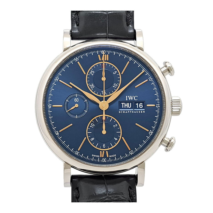 IWC 波爾菲諾計時碼錶 附盒及保卡