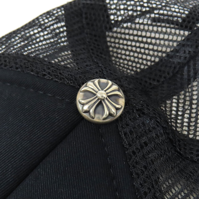 CHROME HEARTS 
パリ限定 CHプラス コットン メッシュ 
ロゴ 刺繍 トラッカーキャップ