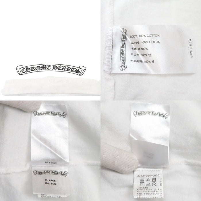 CHROME HEARTS  
CH 標誌棉質  
捲軸標籤印花T恤