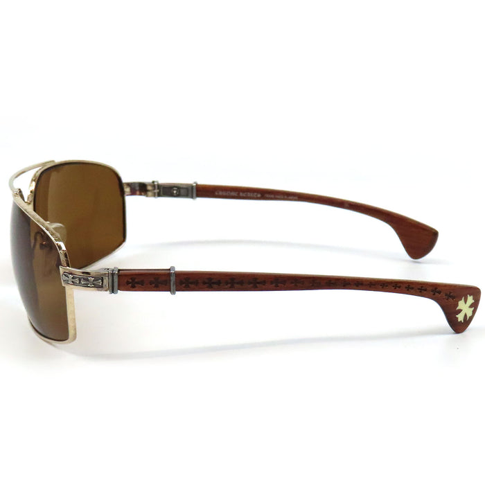 CHROME HEARTS 
CHプラス クロステンプル クロスフレーム 
THE BEAST 3 ウッド サングラス