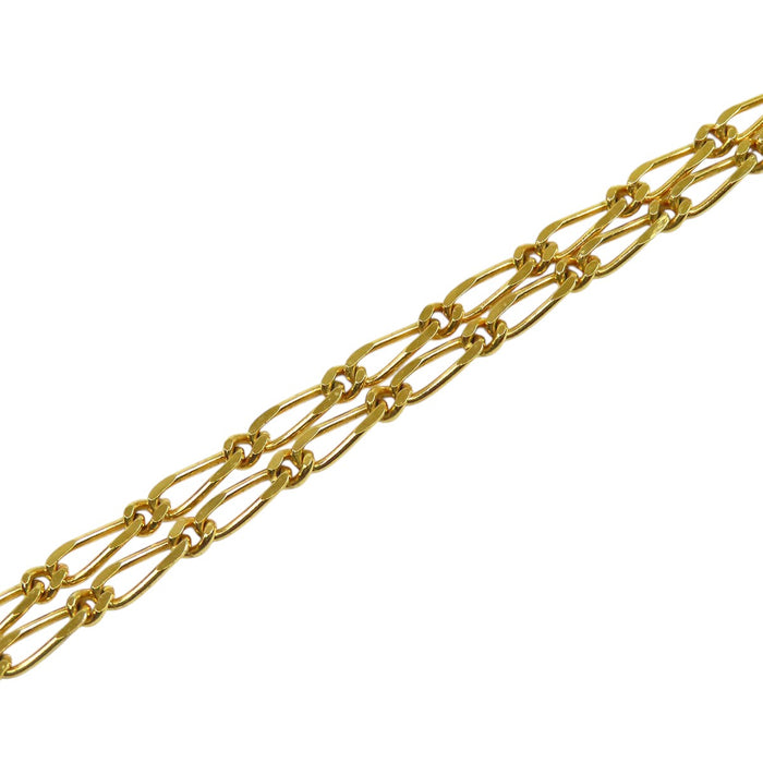 CHANEL  
COCO CC Cercle Logo Métal Couleur Or  
Collier Rond Vintage Coco Mark