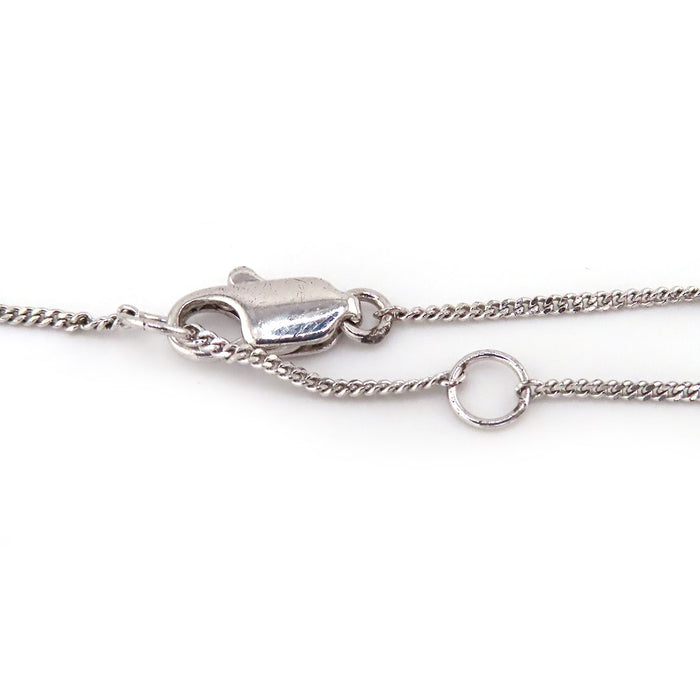 Dior Vintage Logo Silver-Colored Metal Ribbon Motif Rhinestone Bracelet