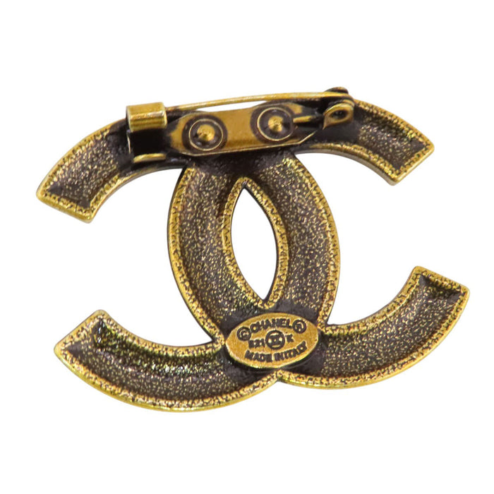 CHANEL  
B21 K CC COCO Gold Color Metal  
Coco Mark Brooch