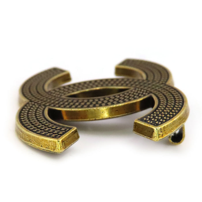 CHANEL  
B21 K CC COCO Gold Color Metal  
Coco Mark Brooch