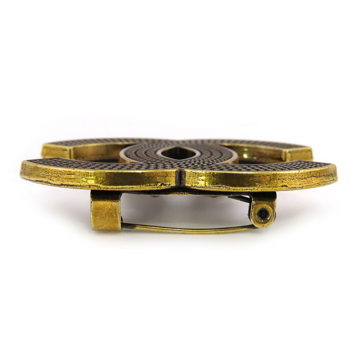 CHANEL  
B21 K CC COCO Gold Color Metal  
Coco Mark Brooch