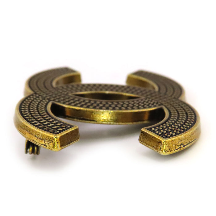 CHANEL  
B21 K CC COCO Gold Color Metal  
Coco Mark Brooch