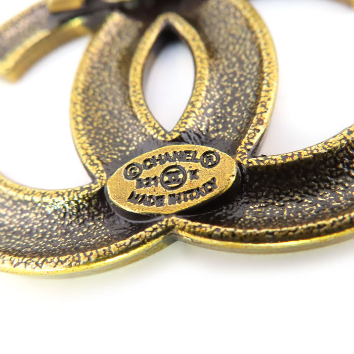CHANEL  
B21 K CC COCO Gold Color Metal  
Coco Mark Brooch