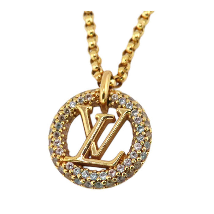LOUIS VUITTON 
ロゴ サークル 
LV コリエ ルイーズ バイ ナイト ネックレス