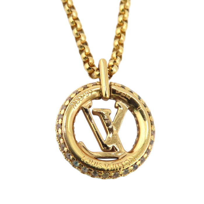 LOUIS VUITTON 
ロゴ サークル 
LV コリエ ルイーズ バイ ナイト ネックレス