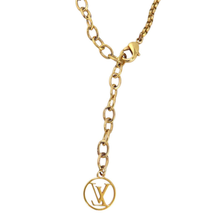 LOUIS VUITTON 
ロゴ サークル 
LV コリエ ルイーズ バイ ナイト ネックレス
