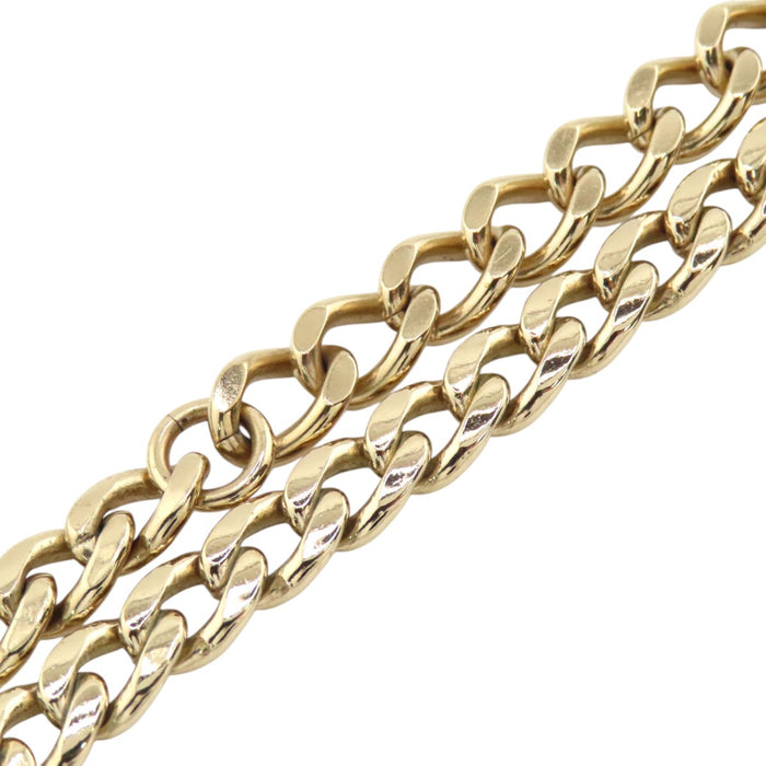 CHANEL 
Collier ras-du-cou B23P COCO CC logo en métal couleur or 
Marque Coco en cuir et strass
