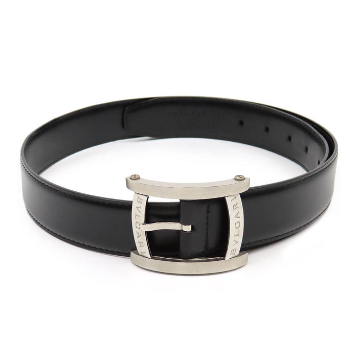 BVLGARI Assioma Logo Silver Color Metal Assioma Belt