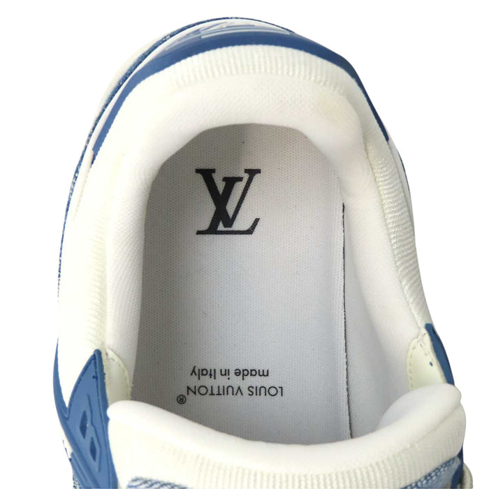 LOUIS VUITTON 
マリーヌ レースアップ 
LV トレイナー ライン デニム スニーカー 
モノグラム