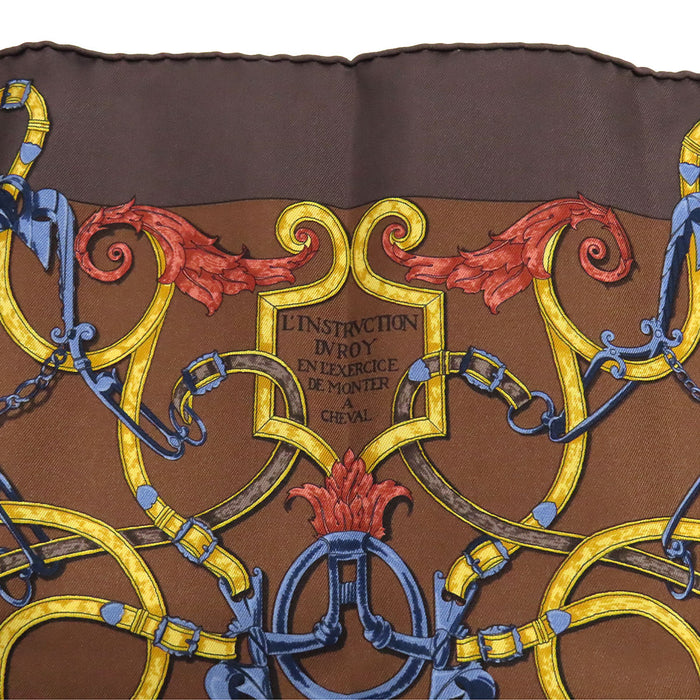 HERMES 
プチカレ シルク 
カレ 45 L’INSTRVCTION DV ROY 帝王学