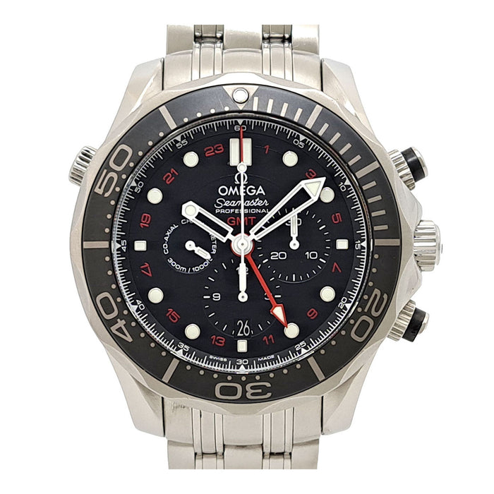 OMEGA 
シーマスター ダイバー クロノグラフ GMT 300M 
箱ギャラ付