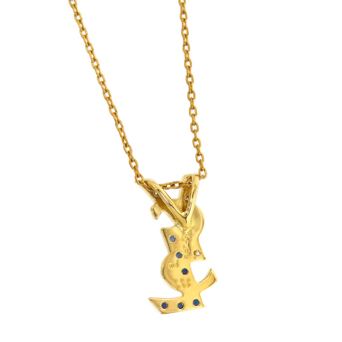 SAINT LAURENT 
Logo Necklace
