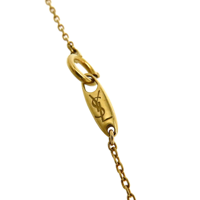 SAINT LAURENT 
Logo Necklace