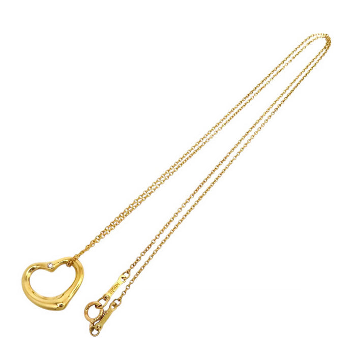 TIFFANY&Co. 
Open Heart Diamond Necklace