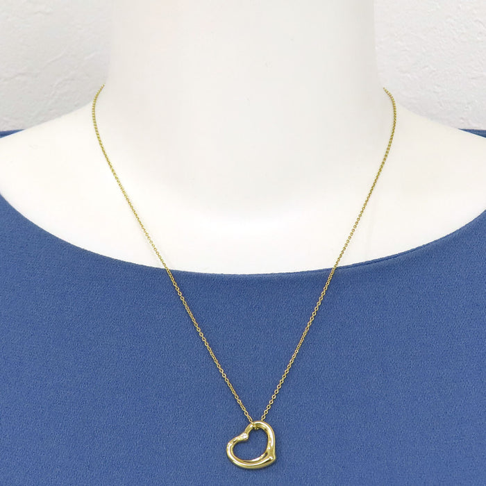TIFFANY&Co. 
Open Heart Diamond Necklace