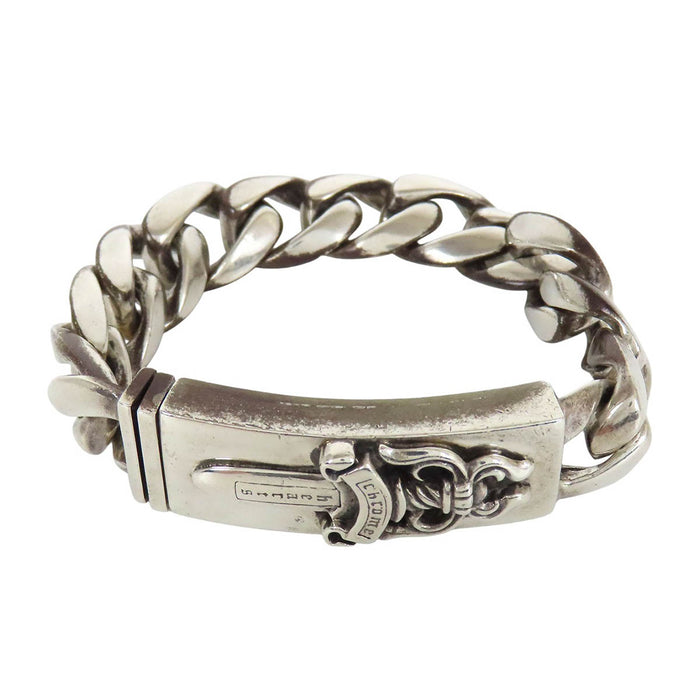 CHROME HEARTS  
CH ID 匕首 11連結 純銀 1995年刻印  
匕首 ID 手鍊 11連結  
附發票