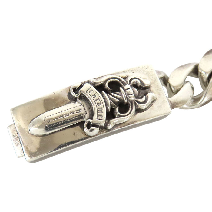 CHROME HEARTS  
CH ID DAGGER 11LINK Sterling Silver 1995 Engraving  
Dagger ID Bracelet 11 Link  
With Invoice