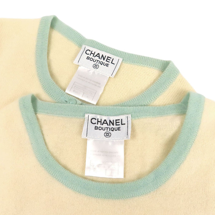 CHANEL  
COCO CC 98C 多色  
標誌鈕扣 羊絨 針織套裝