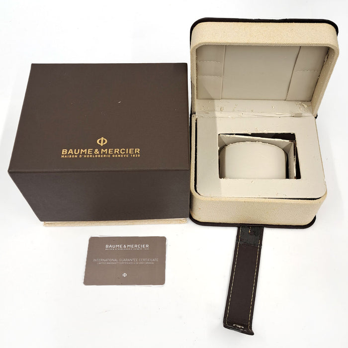 Baume & Mercier 
ケープランド クロノグラフ 
箱ギャラ付