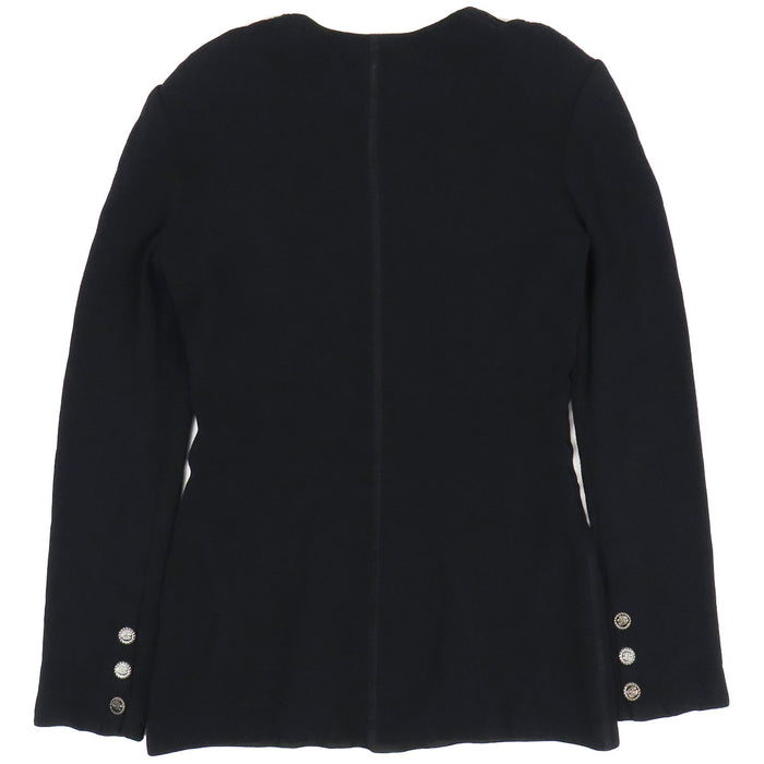CHANEL  
COCO CC Bouton Coco  
Veste sans col avec logo Coco