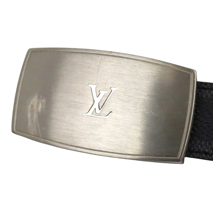 LOUIS VUITTON 
LV カット シルバーカラー金具 
ダミエグラフィット サンチュール LV CUT ベルト