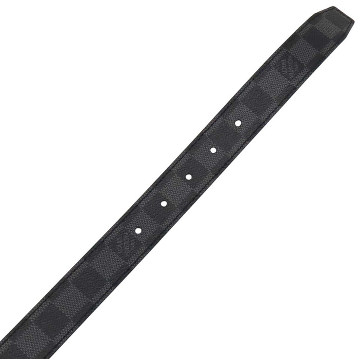 LOUIS VUITTON 
LV カット シルバーカラー金具 
ダミエグラフィット サンチュール LV CUT ベルト