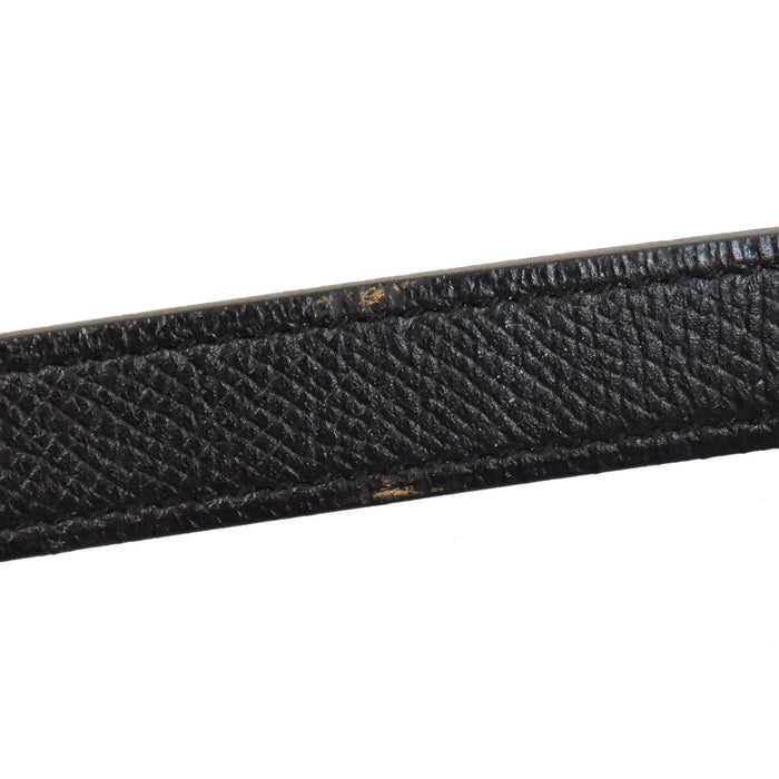 HERMES 
ロゴ X刻印 16年製 ゴールドカラーメタル 
ケリー バックル レザー ベルト 18MM