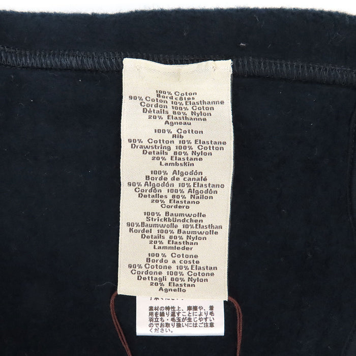 HERMES  
Leather Patch Sweatshirt  
Metallerie au Carre Metalier au Carre Hoodie