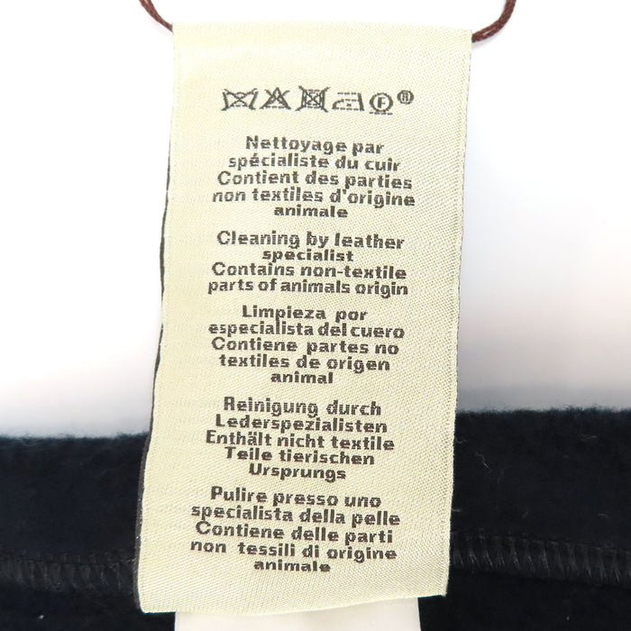 HERMES  
Leather Patch Sweatshirt  
Metallerie au Carre Metalier au Carre Hoodie