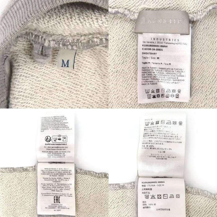 MONCLER  
2025 Patch Sweatshirt  
Logo Print Trainer