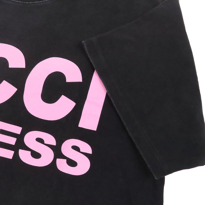 GUCCI 
フロントロゴ コットン 
ロゴ SEXINESS プリント 半袖 Tシャツ