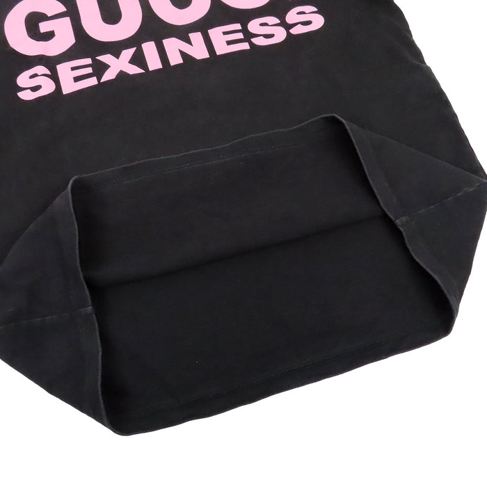 GUCCI 
フロントロゴ コットン 
ロゴ SEXINESS プリント 半袖 Tシャツ