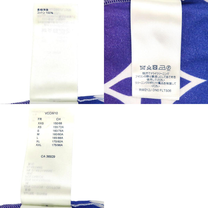 LOUIS VUITTON 
T-shirt en coton à motif LV dégradé 
Monogramme Sunset inversé