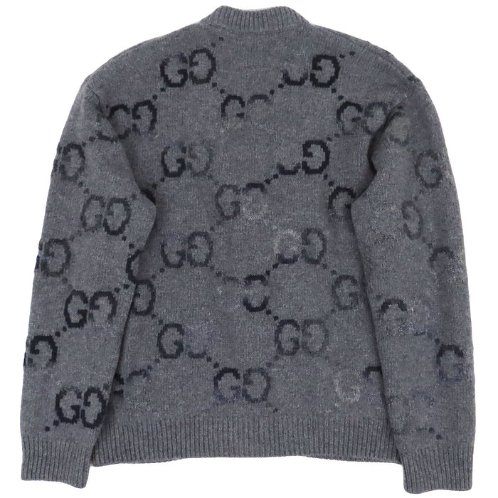 GUCCI 
ニット ロング 
GG インターシャ ウール カーディガン