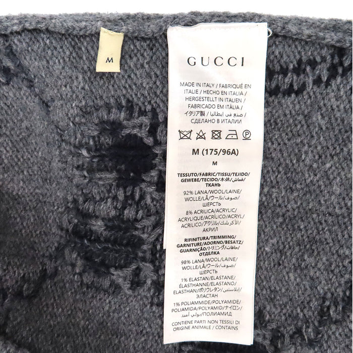 GUCCI 
ニット ロング 
GG インターシャ ウール カーディガン