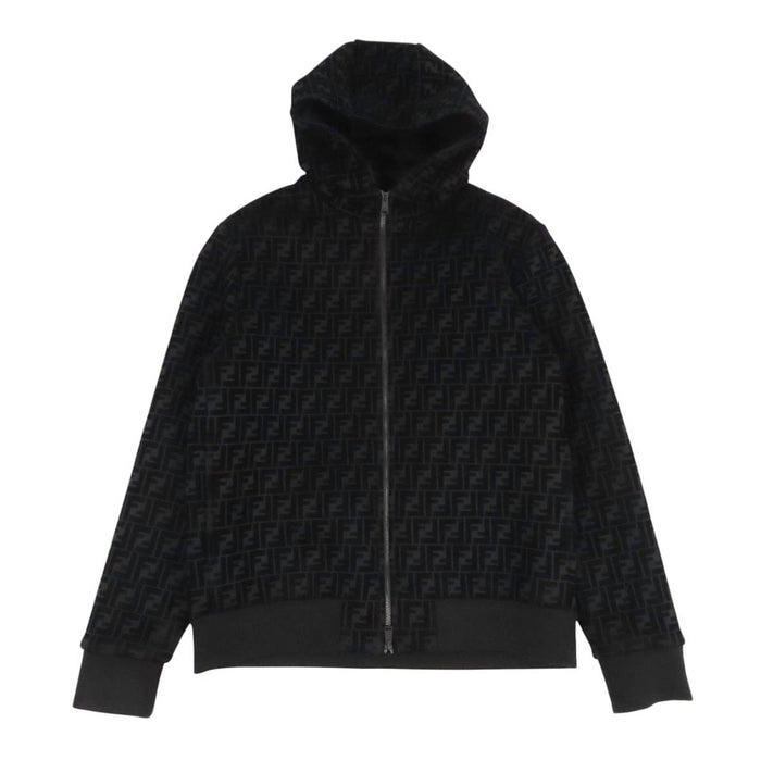 FENDI  
FF Logo Velvet Double Zip Hoodie  
Zucca Pattern Zip-Up Parka