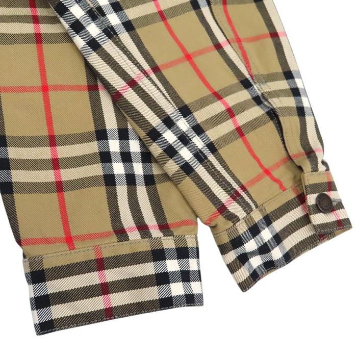 Supreme 
×Burberry 22SS Denim Trucker Jacket Nova Check 
Burberry Collaboration Denim Trucker Jacket