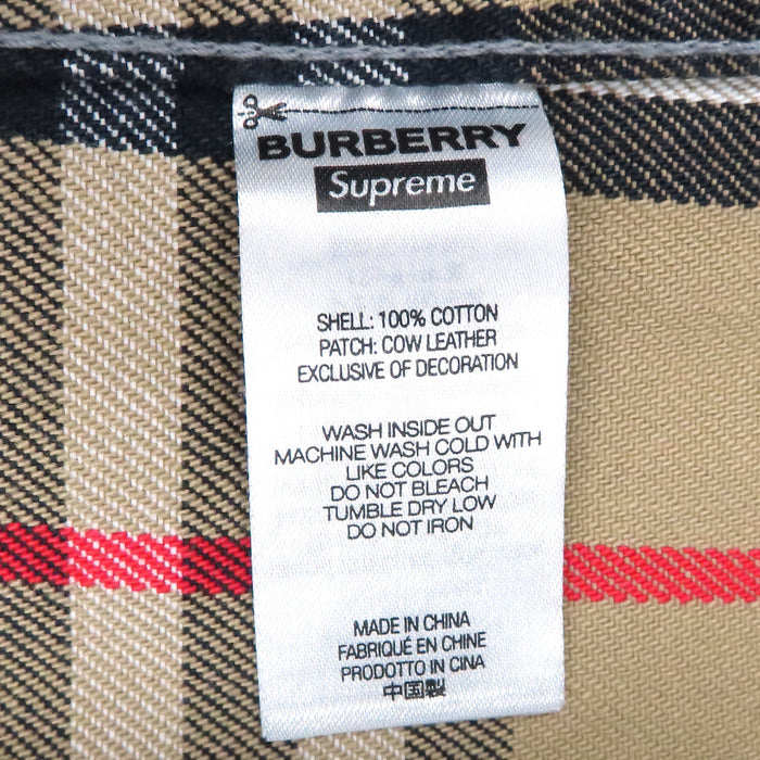 Supreme 
×Burberry 22SS Denim Trucker Jacket Nova Check 
Burberry Collaboration Denim Trucker Jacket