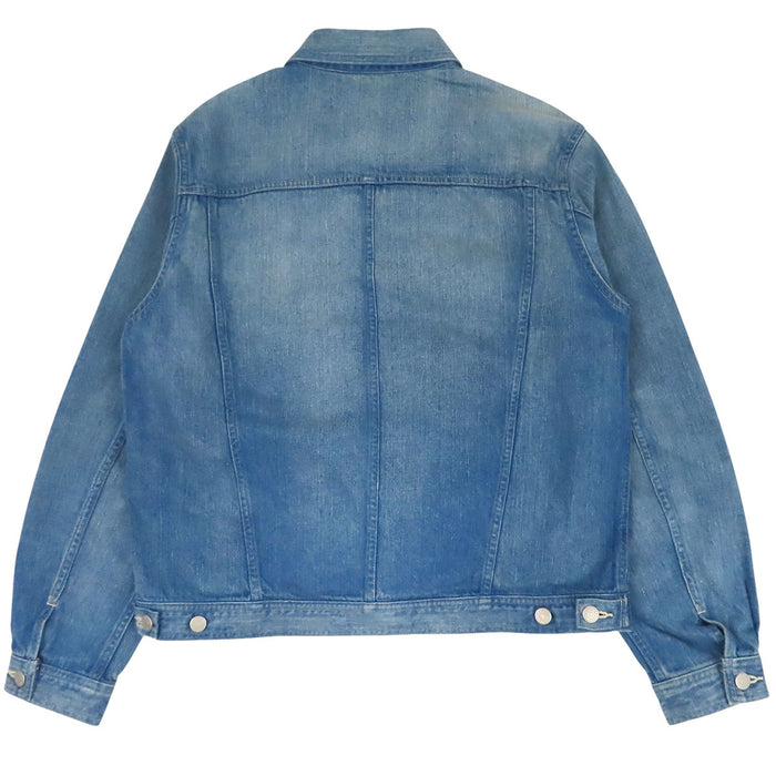 25SS AURALEE SELVEDGE FADED LIGHT DENIM BLOUSON Logo Button 
Auralee Selvedge Faded Light Denim Blouson
