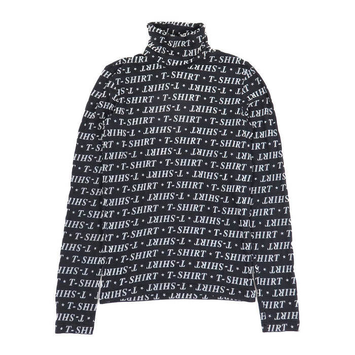 BALENCIAGA  
T-shirt à motif intégral  
Col montant logo manches longues cut and sew