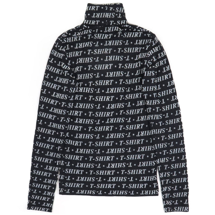 BALENCIAGA  
T-shirt à motif intégral  
Col montant logo manches longues cut and sew