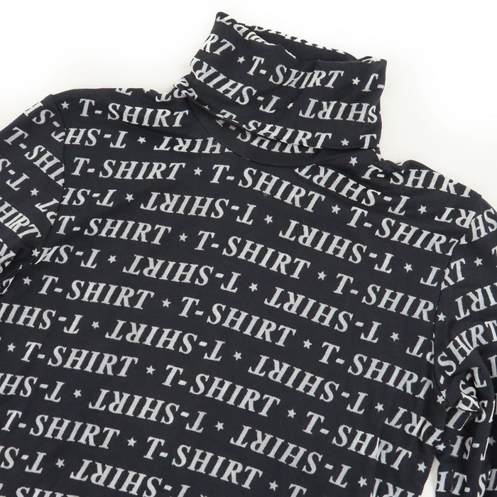 BALENCIAGA  
T-shirt à motif intégral  
Col montant logo manches longues cut and sew