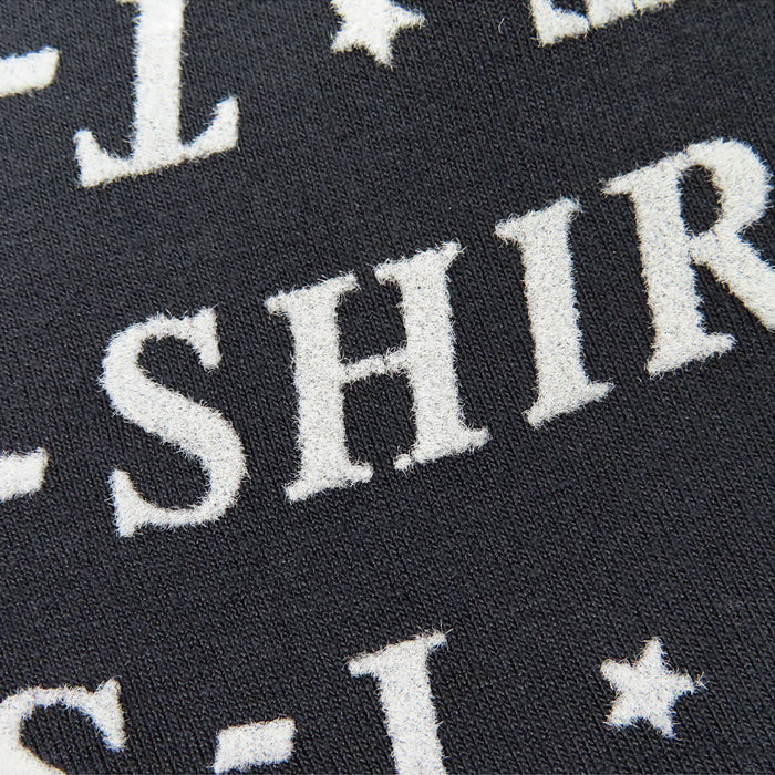 BALENCIAGA  
T-shirt à motif intégral  
Col montant logo manches longues cut and sew